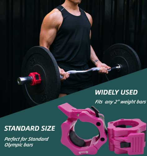 Kilitoyo Barbell Clamps 2 Inch Professional Exercise Collars,Gym Clips,Lifting Clips,Barbell Clips,Barbell Collars, Weight Collars,Weight Clips For Bars, Weight Bar Clamps,Clips For Weightlifting Bar #TOP3
