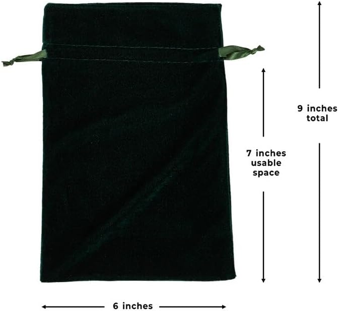 Miniatura 2 de Heyiwell 2 bolsas de terciopelo de lujo negras con cordones, bolsas de tarot para joyas, bodas, fiestas, bolsas de regalo de Navidad, envoltura de