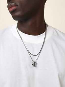 ブラックダブルループネックレス ブラックダブルループネックレス