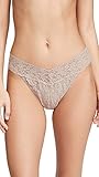 Hanky Panky Women's Signature Lace Original Rise Thong Panty, Taupe, One Size