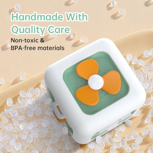 lerrbo Sensorisches Spielzeug für Kleinkind 1-3|Montessori Spielzeug ab 1 Jahr|Reisespielzeug für 12-18 Monate Baby|Beschäftigungswürfel Geburtstagsgeschenk Christmas für 1 Jahr alt