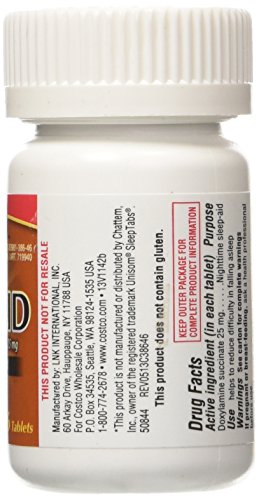 Kirkland 53201812 Signature Sleep Aid Doxylamine Succinate 25 Mg X Tabs (53201812) No Flavor 96 Count thumb #1