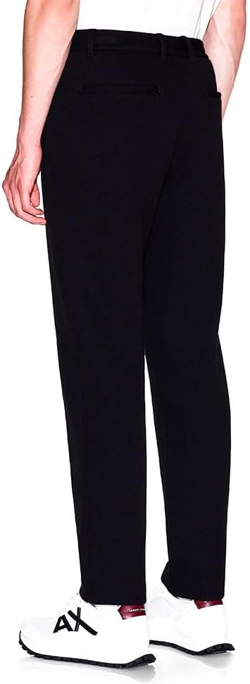 Armani Exchange Men's Cozy Pique Trouser, Black - Image 2