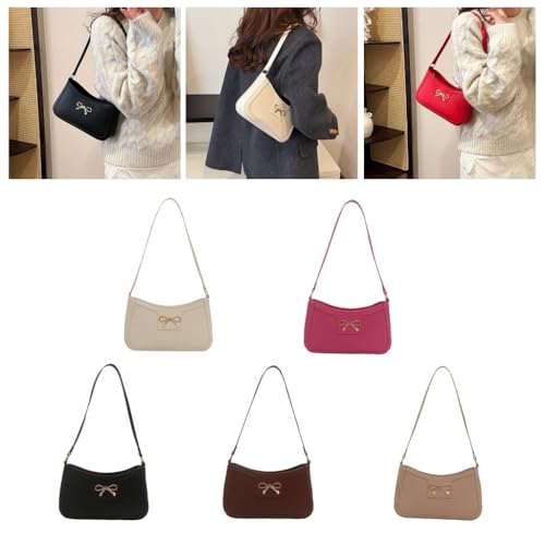 Autumn Winter Armpit for Women Handbag Bows Shoulder Simple Underarm Shopping Fashion Commuting2