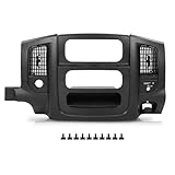 G-PLUS Dash Radio Trim Bezel Cover Surround Panel w/Air Vent & Storage Compatible with Dodge Ram 1500 2002-2005/Fits Dodge Ram 2500 3500 2003-2005 Black