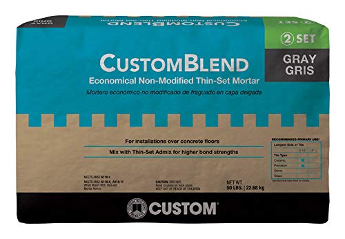 Custom Building Products CBTSG50 50 Lb Gray Custom Blend Thin-Set Mortar