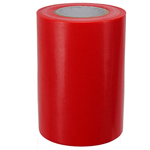 Image of Super Strong Duct Tape 6 Inch x 32 Feet Multi-Purpose Heavy Duty Waterproof Duct Tape for Crafts & Home Improvement, Red