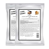 Global Gourmet Luxury Belgian Style Waffle & Pancake Mix 2 x 1KG Complete Ready Mix – for Belgian & Liege Waffles Quick & Delicious Value Size