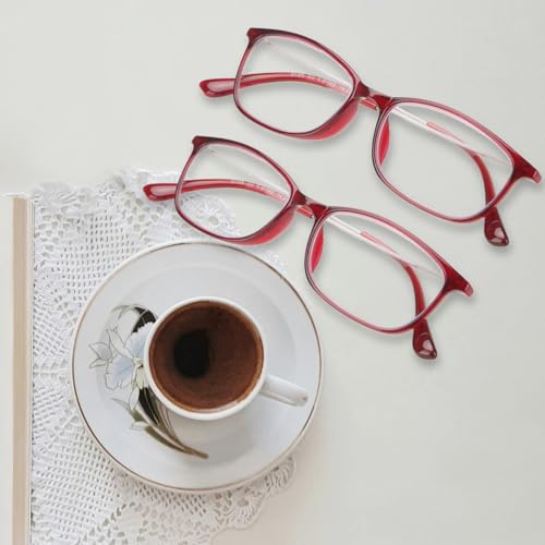 Image of Baomain 2-Pack Anti-Reflective Reading Glasses - Lightweight Anti-Glare Computer Readers for Men /Women