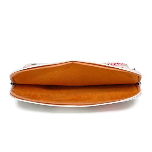 Canvaslife Pink Rose Pattern 13 Inch Canvas Laptop Sleeve With Pocket 13 Inch 13.3 Inch Laptop 13 Case13 Sleeve #TOP4