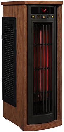 Stoves & Fireplaces - duraflame Electric Tower Heater, Oscillating Tower and Space Heater for Office or Large Room up to 1,000 Square Feet
