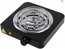 Fogão Elétrico de Indução, Portátil, 1 Boca, 1000W, 220V, Preto, Base Antiderrapante, 21x21x6cm, Controle de Temperatura 80-500°C