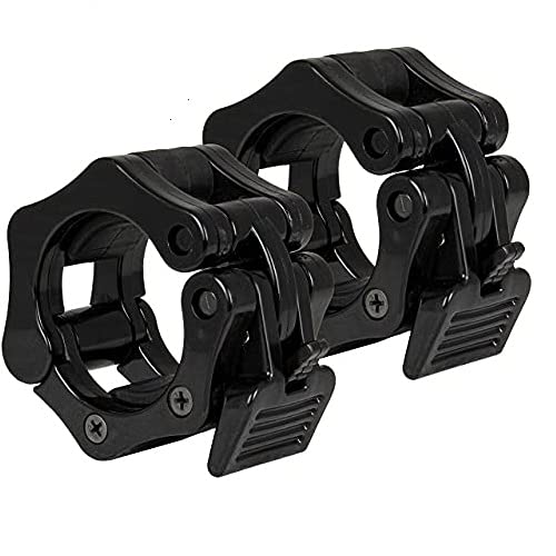Stop-disques Olympiques pour Barre de Musculation 50 mm - Collier de Blocage/pour Un entraînement en Toute sécurité/Vendu par Paire Cover