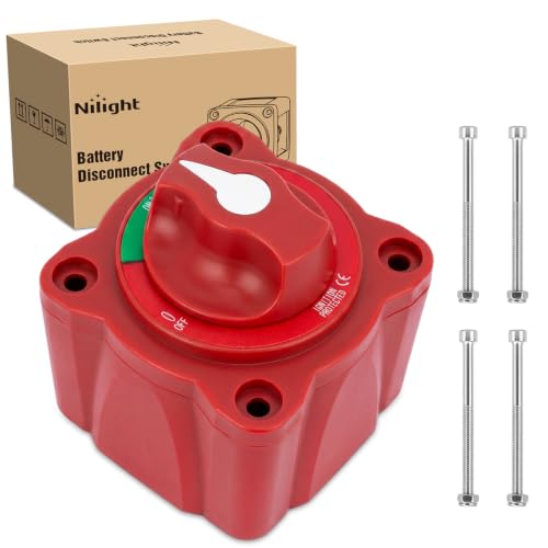 Nilight Battery Disconnect Switch 300A ON/Off Waterproof