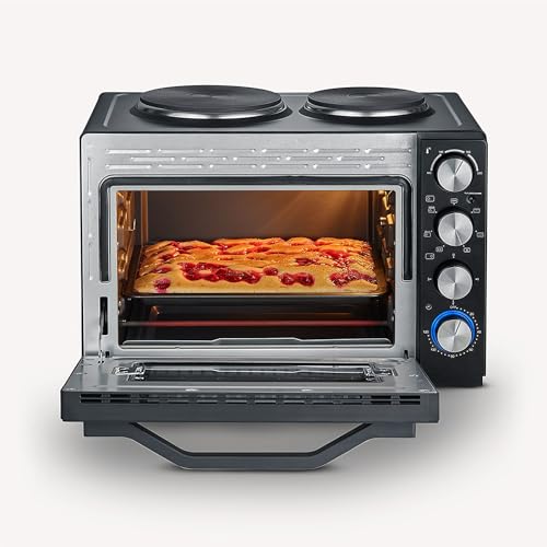 Minibackofen mit Kochplatten von Severin – Back- und Toastofen