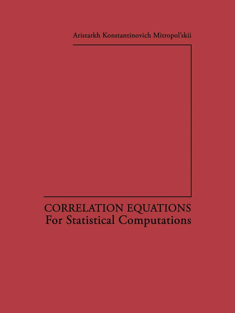 Correlation Equations: For Statistical Computations view 3