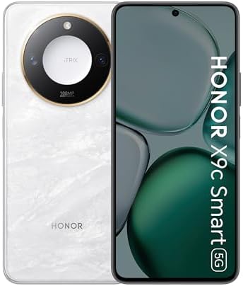 HONOR X9c Smart 5G 8+256GB, 120Hz 6.8 Inh Display, Drop Resitant, Scratch Resistant, Water Resistant Smartphone, Moonlight White - UAE Version (UAE Type Approved)