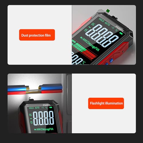 Multimètre de boîtier de service écran LCD couleur et testeur de courant NCV - 5