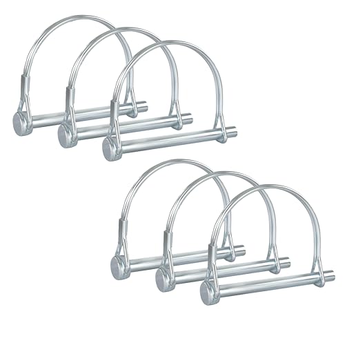Pack of 06 Arch Trailer Pins – 2-3/4" x 1/4" (LxW) – Featuring Trailer Hitch Pins Lock, PTO Pins, Shaft Locking Coupler Pins, Lock Pins for Farm Trailers, Towing, Lawn Equipment and Hitches