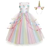 disfraz unicornio hinchable Alto valor quality:Foierp El vestido está hecho de poliéster + organza + algodón y cuenta con 4 capas, incluyendo un forro suave de algodón, un segundo forro sedoso y 20 capas de tela de malla suave para la ventilación y la comodidad.