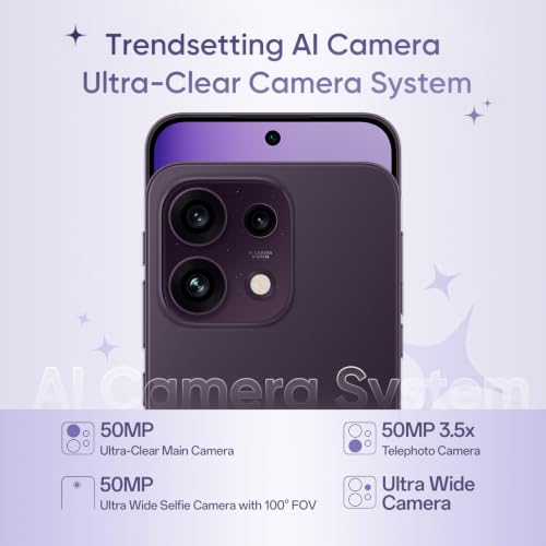 Image of OPPO Reno16C 5G Smartphone 8GB+256GB Violet with No Cost EMI