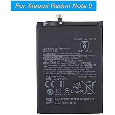Replacement Battery BN54 Compatible with Xiaomi Redmi Note 9 with Tools