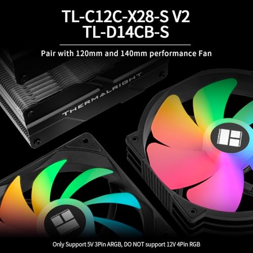 Image of Thermalright Peerless Assassin 140 SE ARGB CPU Cooler, Dual Towers 6 Heat Pipes CPU Air Cooler, Dual CPU Fans, 1850RPM ± 10%,5V ARGB Led,for AM4 /AM5,Intel lga115x /1700 /1851