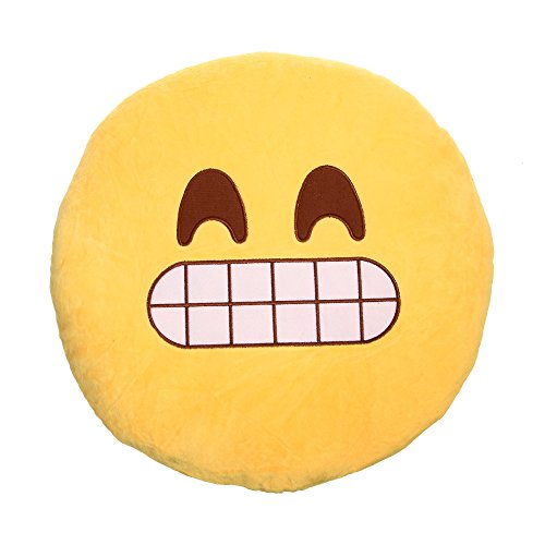 émoticône Emoji Coussin décoratif XXL - env. 35 x 35 cm Cover
