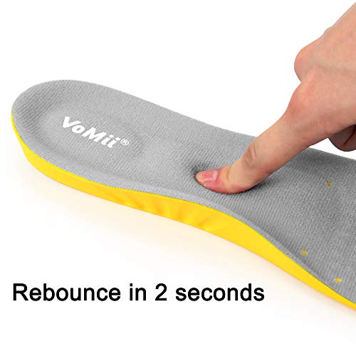 Shoe Insoles for Women Men and Kids, Memory Foam Insoles, Comfortable Sports Shoe Inserts for Shock Absorption and Relieve Foot Pain, Plantar Fasciitis Arch Support Insoles, M(Men 6-9/ Women 7-11) - Thumbnail 2