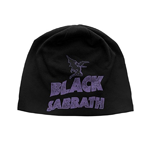 Black Sabbath Gorro boné clássico logotipo da banda preta estampa oficial de jérsei