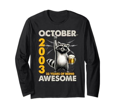 23rd Birthday Raccoon Beer October 2003 Vintage 23 Years Old ����T�V���c