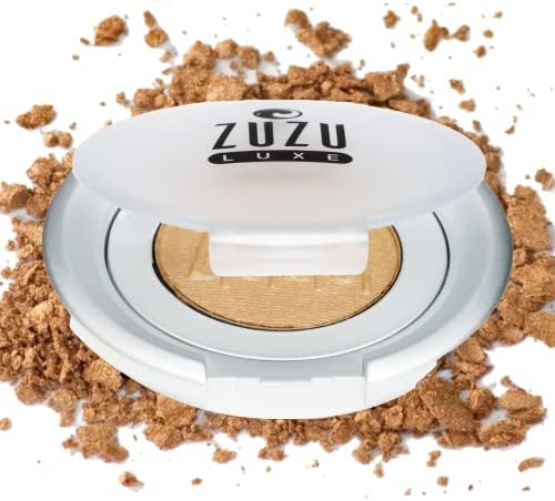 Zuzu Luxe Mineral Eyeshadow (Egyptian Gold - Gold/Warm Shimmer), Richly pigmented, velvety smooth formula. Natural, Paraben Free, Vegan, Gluten-free, Cruelty-free, Non GMO, 0.07 oz