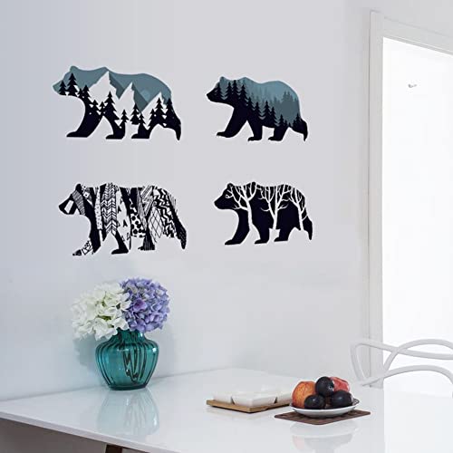 Wallpark Polar Bear Silhouette Wall Decals Wall Stickers, Children Kids Baby Home Room Nursery Diy Decorative Adhesive Art Wall Mural #TOP4