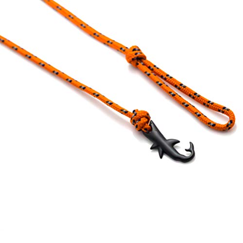 Fashion Plated Black Alloy Shark Tail Hook Colorful Rope Link Bracelet4