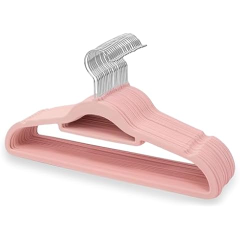 1ABOVE Velvet Hangers with Tie Bar Cover