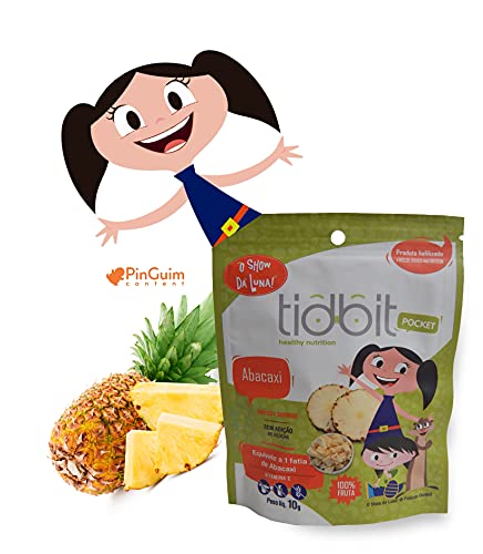 O SHOW DA LUNA - Snacks de Banana, Abacaxi e Manga 100% FRUTA (Mix 12 Pacotes)