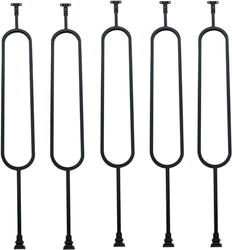 Ensemble de balustrade noire d'intérieur de haute qualité architecturale