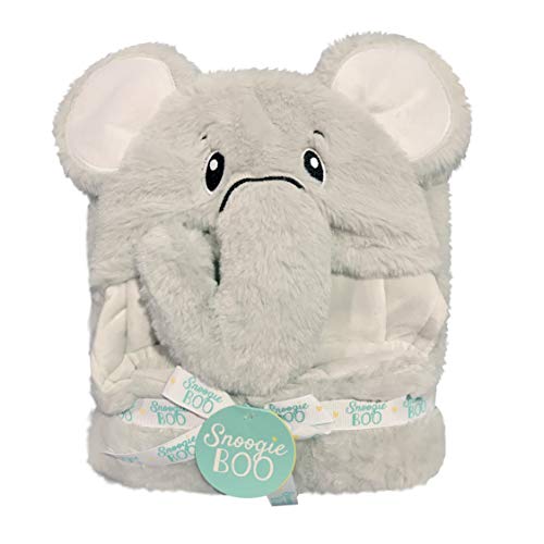 Image of HappyCare Tex SNOOGIE Boo Ultra-Soft Baby Faux Fur Hooded Towel