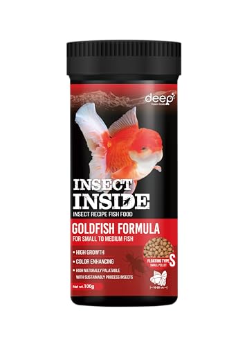 Image of Deep, Insect Inside (Cricket) for High Protein Super Premium Gold Fish Formula for High Growth & Colour Enhancing Floating Small Pellet 100 Gm