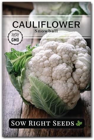 Sow Right Seeds - Snowball Cauliflower Seed for Planting - Non-GM...
