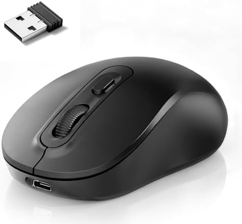 （23:00時点） マウス 無線 ワイヤレスマウス Bluetooth 2.4GHz 静音 小型 瞬時接続 Type-c充電式 節電 光学式 高精度 高感度 高耐久性 握りやすい 簡単接続 携帯便利