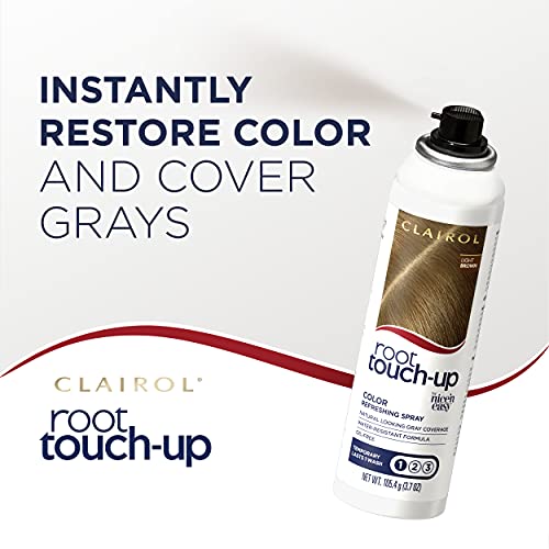 Clairol Root Touch-Up Temporary Spray, Light Brown Hair Color, 1.85 Ounce (Pack Of 2) #TOP3