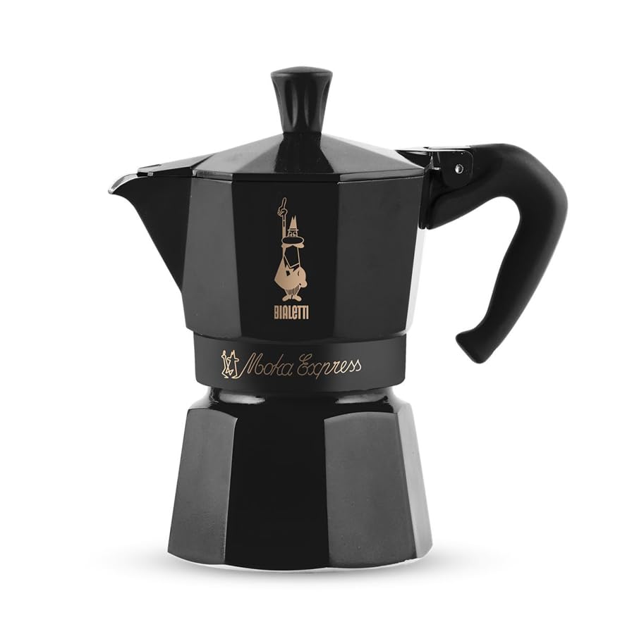 Bialetti Moka Express 0008002 machine café italienne manuelle noire
