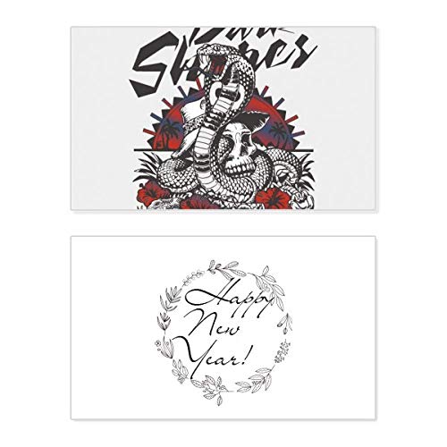 Tarjeta conmemorativa de Año Nuevo Cobra - Diseño animal coleccionable