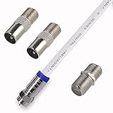 sat receiver ferguson ariva 102e 📺 Hochwertige Materialien bieten hervorragende Qualität und langfristige Nutzung. Flexibles, aber starkes Satellitenkabel, kompatibel für Fritzbox 666 Kabelverlängerung, Freeview-Box, Sky-Box, Sky HD, FreeSat, BT-TV, YouView, ADSL-Wohnwagen, Antennenkabel