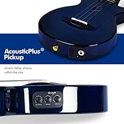 Ukulélé ténor 26 pouces (placage d’acajou 3 pièces usiné CNC) avec micro Acoustic Plus (Enya EUT-Feather BL) - Les Beatles, Paul McCartney, John Lennon, RIngo Starr, George Harrison Ukulélé ténor 26 pouces (placage d'acajou 3 pièces usiné CNC) avec micro Acoustic Plus (Enya EUT-Feather BL) – Image 6