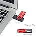 128GB Flash Drive ENUODA Thumb Drive 128GB Swivel Design USB 2.0 Memory Stick Data Storage Jump Drive Pen Drive for Laptop PC Computer (1 Pack, Red)