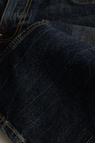 Image of SNITCH Cedric Navy Plain Loose Fit Jeans
