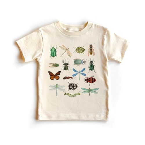 Retro Bug Catching Collection Toddler Shirt - Cute Gift For Insect Lover Collector - Future Entomologist T-Shirt - Boys And Girls Natural Toddler & Youth Graphic Tee