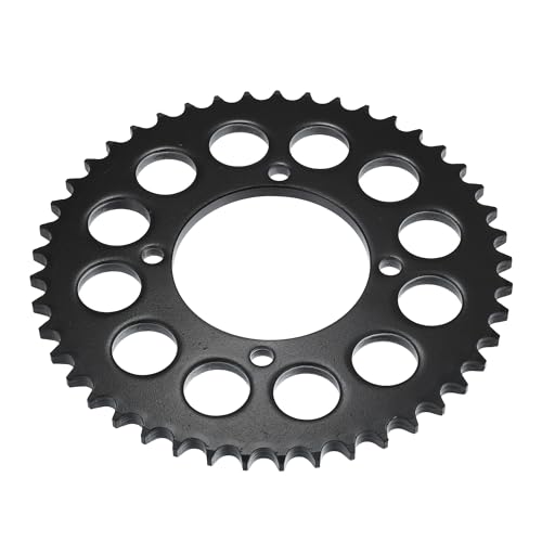 Hihaha Piñón de Cadena de Motocicleta de 45 Dientes Y Paso 428 / Trasero / 76mm / 1 Unidad